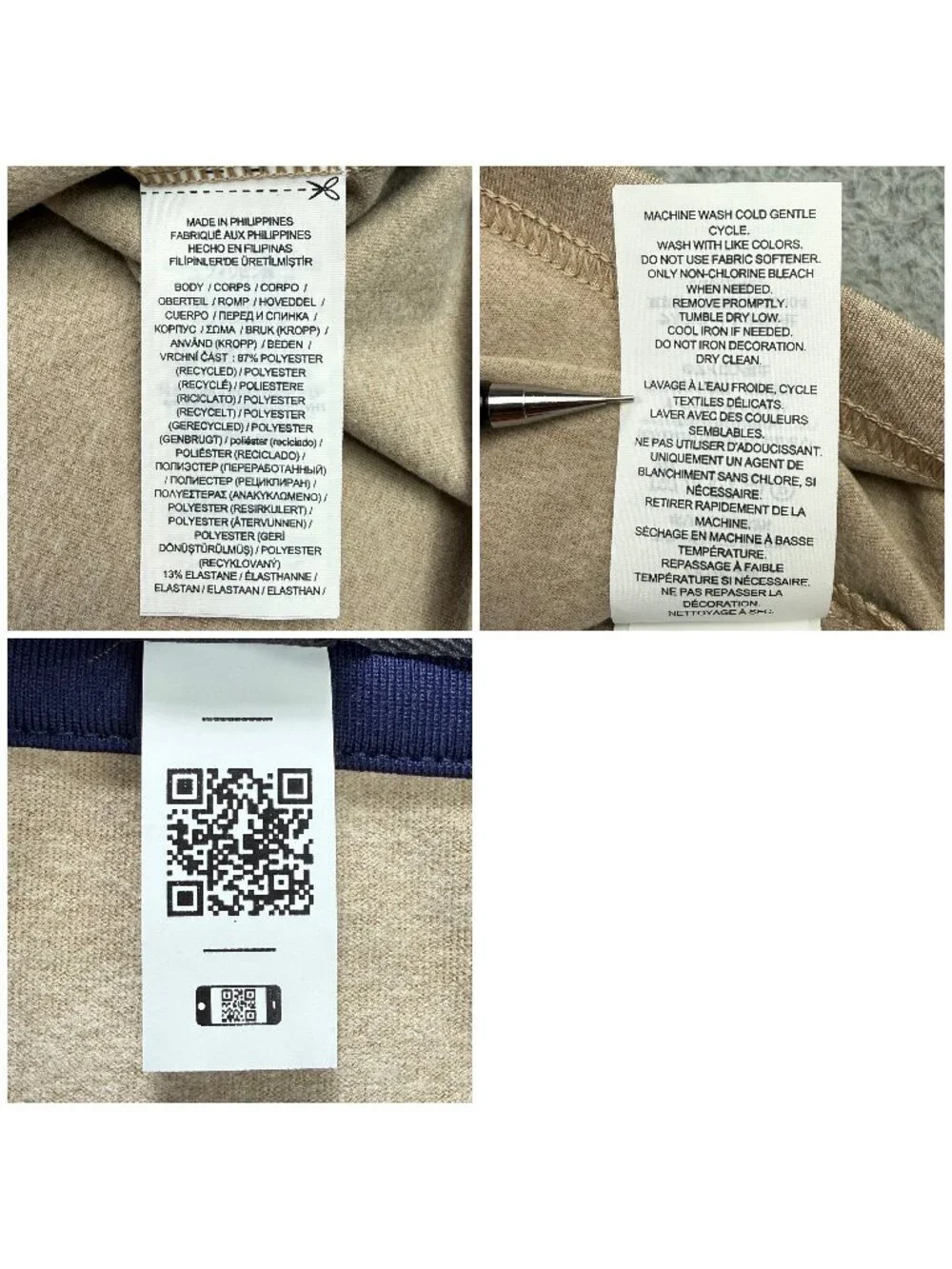 RLX Ralph Lauren Sweater Men XXL 2XL Beige Performance Jersey 1/4 Zip Golf Shirt